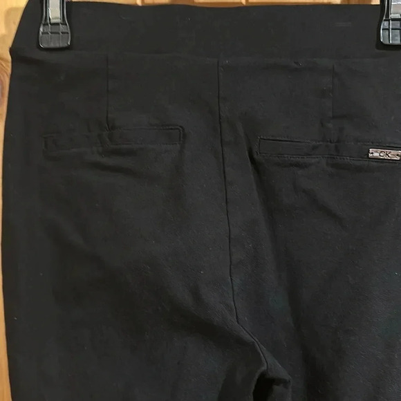 CK Calvin Klein black dress pants, size 6, stretchy, elastic waist - Picture 4 of 6